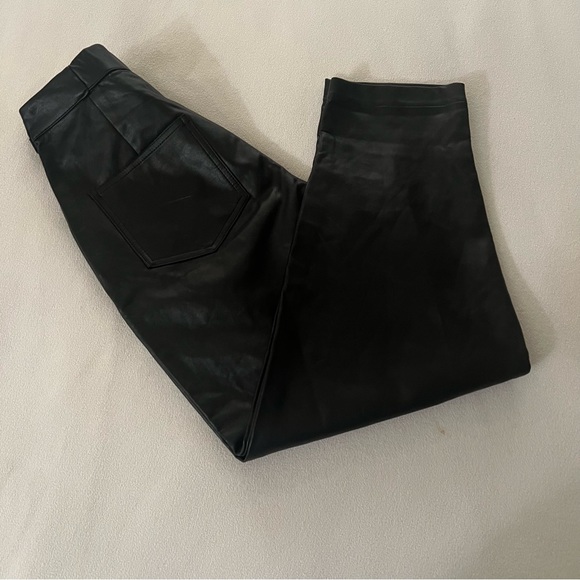 ZARA Oversized Faux Leather Baggy Pants Size 4 - Picture 7 of 7